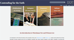 Desktop Screenshot of contendingforthefaith.org